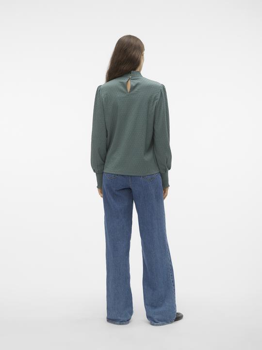 Actual product image Vero Moda Vmmalou Ls High Neck Top Jrs Pop6 Top (XS)