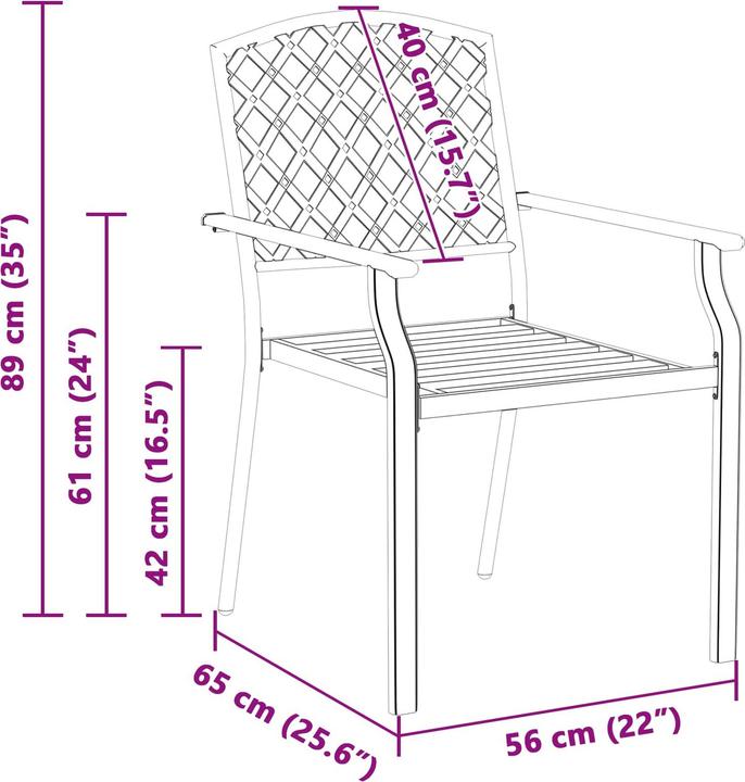 Produktbild vidaXL Gartenstuhl