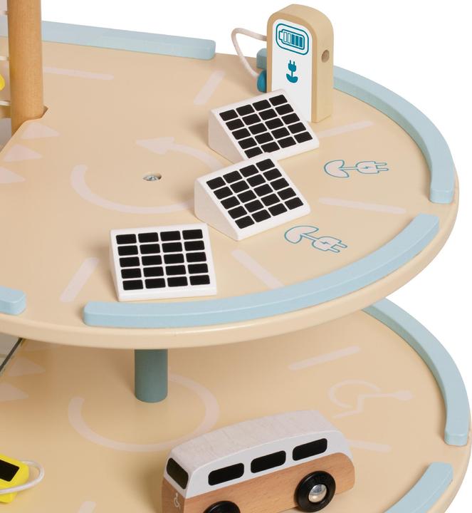 Produktbild Classic World Nachhaltige Holzgarage mit Zubehör, 19-tlg.