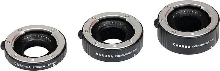 Actual product image Caruba Extension Tube Set Nikon 1 Series Aluminium (Macro intermediate ring, Nikon 1)