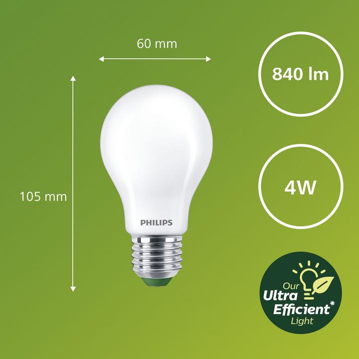 Immagine prodotto Philips Ultra Efficient (E27, 4 W, 840 lm, 1 x, A)