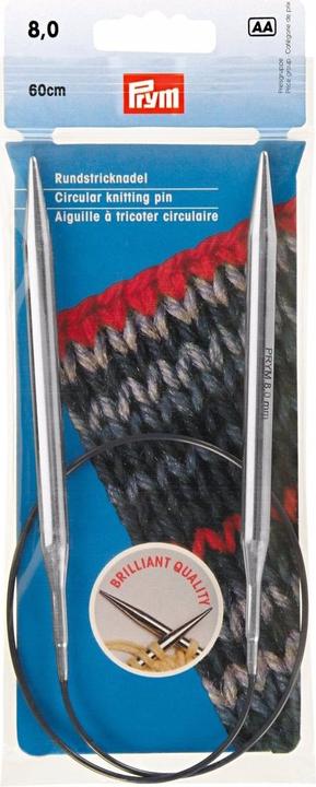 Produktbild Prym Rundstricknadel MS silber 80 cm 6,00 mm