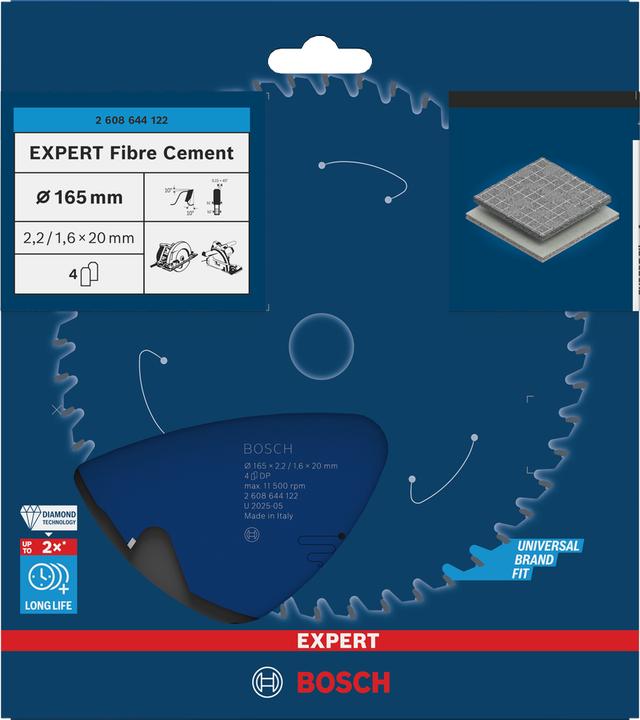 Actual product image Bosch Professional Zubehör Circular saw blade Expert for Fibe