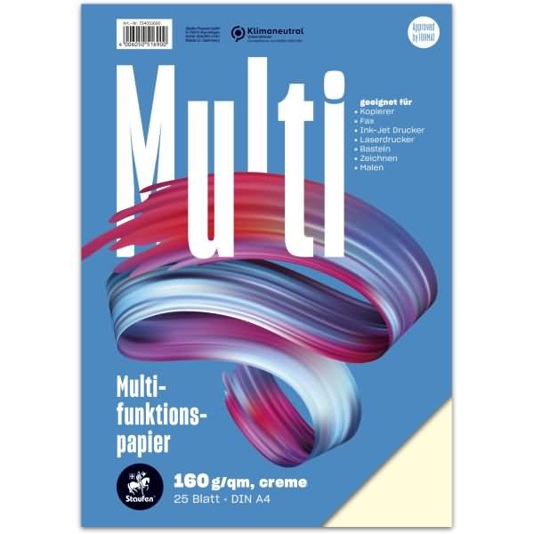 Produktbild Staufen Multifunktionspapier 7X PLUS (160 g/m², 25 x, A4)