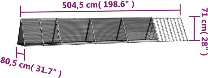 Produktbild vidaXL Kaninchenkäfig