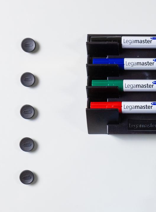 Image du produit Legamaster Aimants adhésifs 20mm noir (10x)