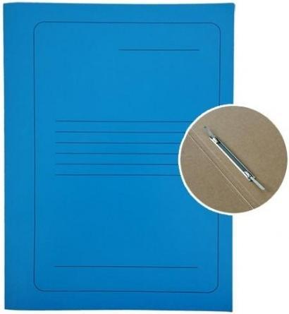 ART Project File A4 cardboard Smiltainis with metal clip, with print blue (A4)