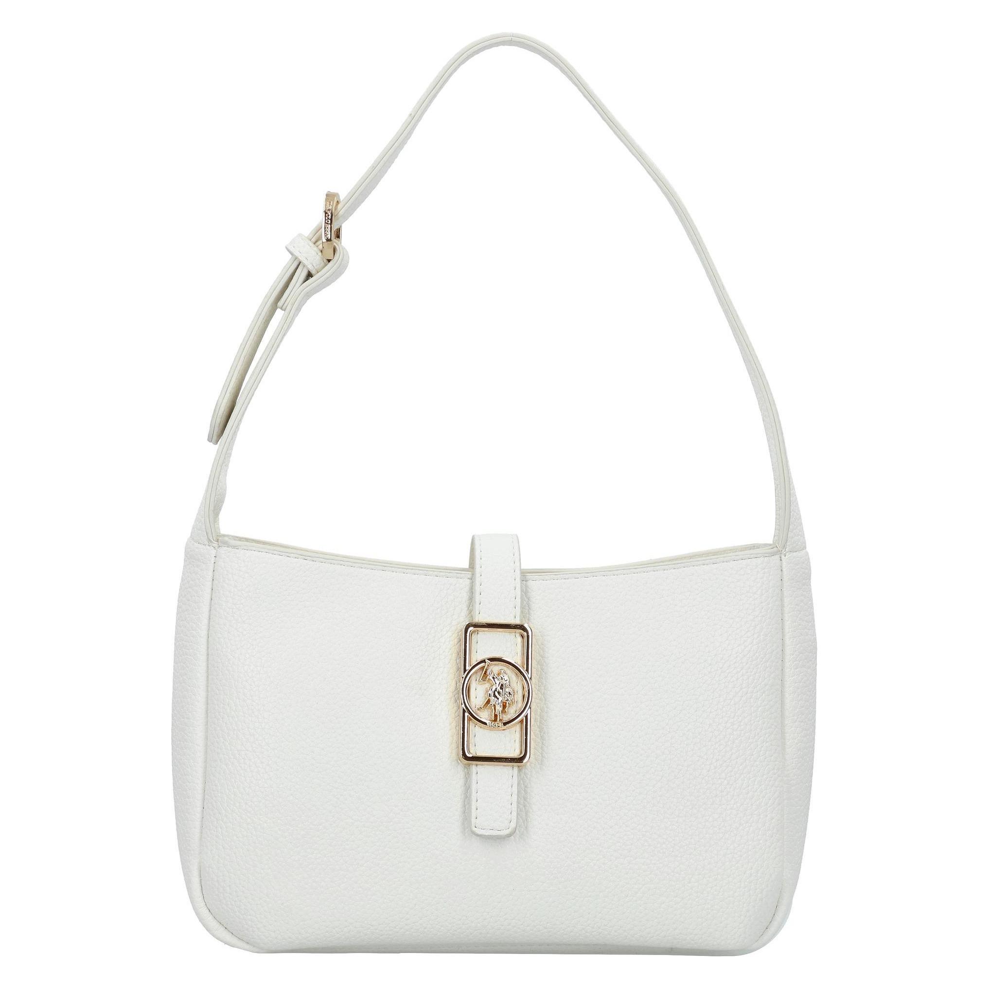 U.S. Polo, Damen, Handtasche, Sun Faded Schultertasche 25 Cm, Weiss