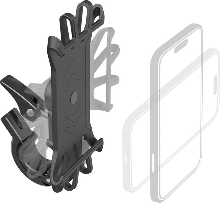 Produktbild Hama Handyhalterung für E-Bike, schnelle Anbringung, Silikon, drehbar, universal