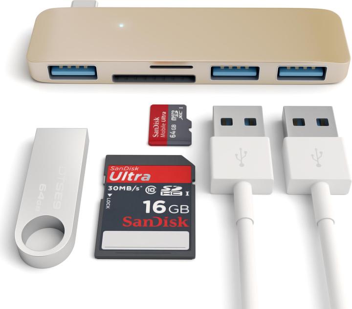 Image du produit Satechi Hub USB-C Combo (USB-A, 3 ports)