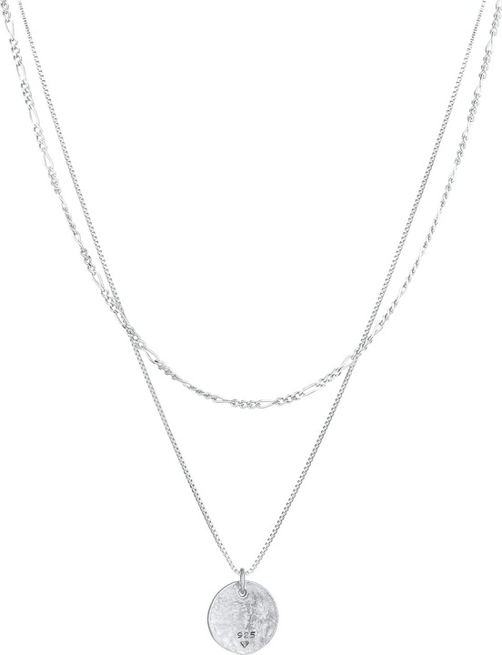 Produktbild Elli Layer Look Plättchen Anhänger (925 Silber, 40 - 50 cm)