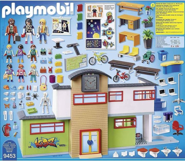 Immagine prodotto Playmobil Grande scuola con strutture (9453, Playmobil City Life)