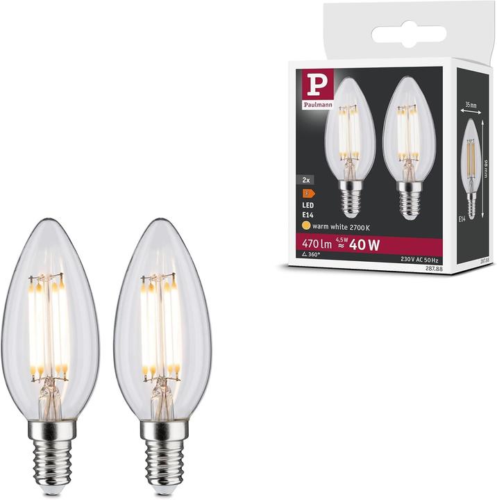 Actual product image Paulmann Candle set of 2 (E14, 470 lm, 2x)