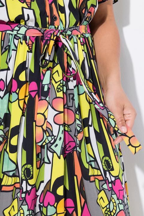 Produktbild Angel of Style Kleid, A-Linie, Alloverdruck, elastische Taille (58)
