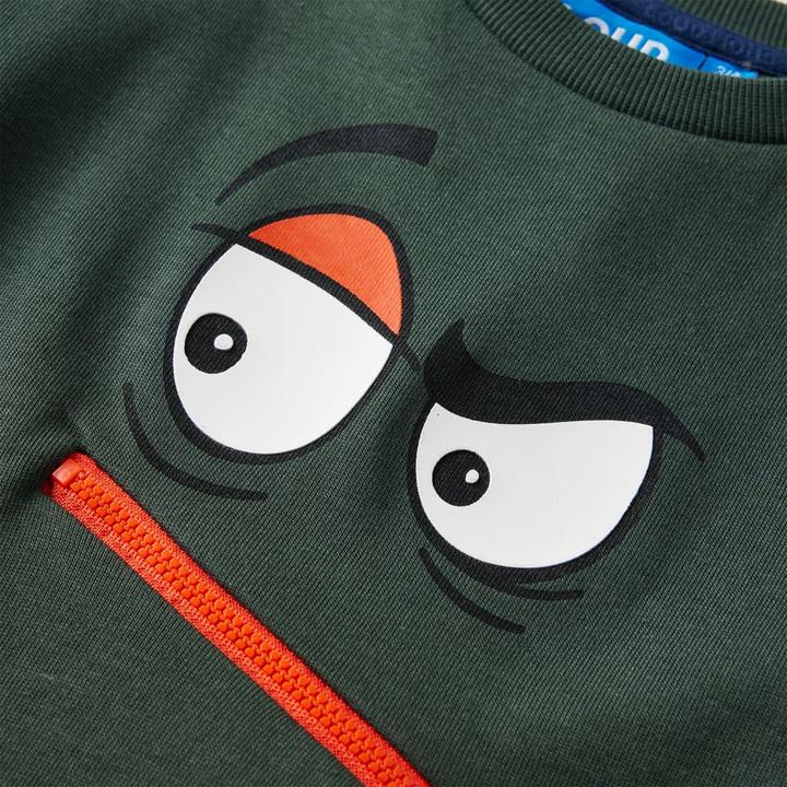 Immagine prodotto VidaXL Felpa da bambino verde scuro 104,Materiale: 92% cotone (104)