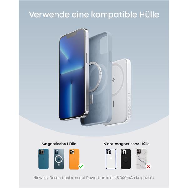 Image du produit Anker 621 MagGo (5000 mAh, 19.50 W)