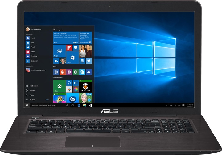 Produktbild ASUS X756ua-T4025t (17.30", Intel Core i7-6500U, 8 GB, 256 GB, CH)