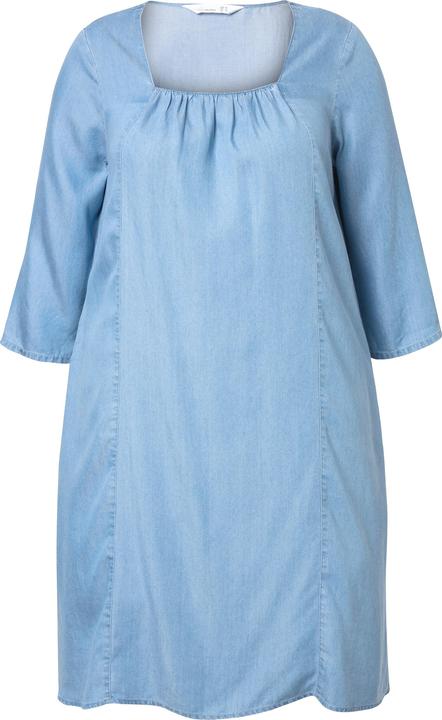 Produktbild Miamoda Lyocell-Kleid, A-Linie, Carree-Ausschnitt (46)