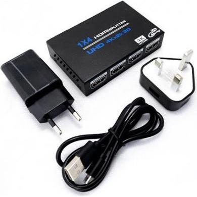 ADI 4K UHD HDMI splitter 1 HDMI input - 4 HDMI outputs, Switch Box