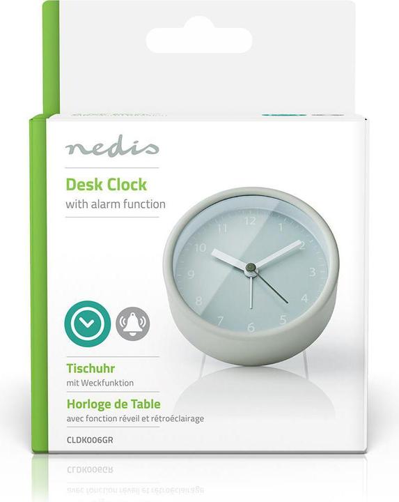 Image du produit Nedis Alarme de bureau analogique Clock Snooze Function Green