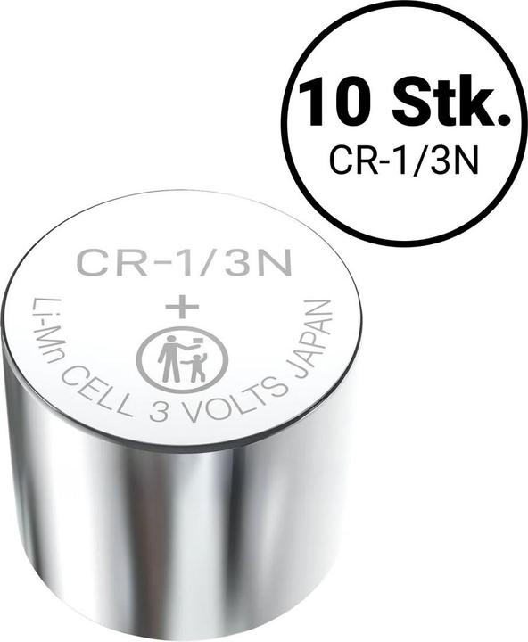Produktbild Varta CR1/3N Lithium (CR11108) - 10 Knopfbatterien (10 Stk., CR1/3N, 170 mAh)