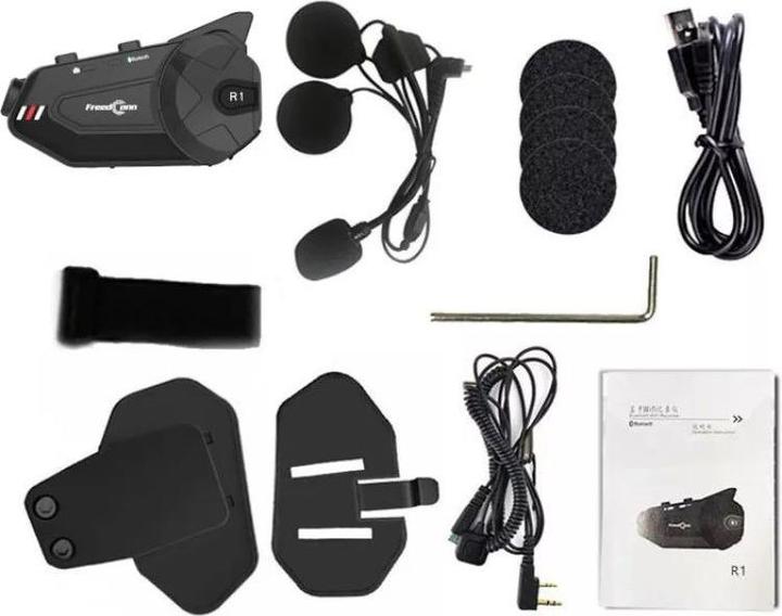 Productafbeelding FreedConn R1 PLUS E motor intercom Zwart