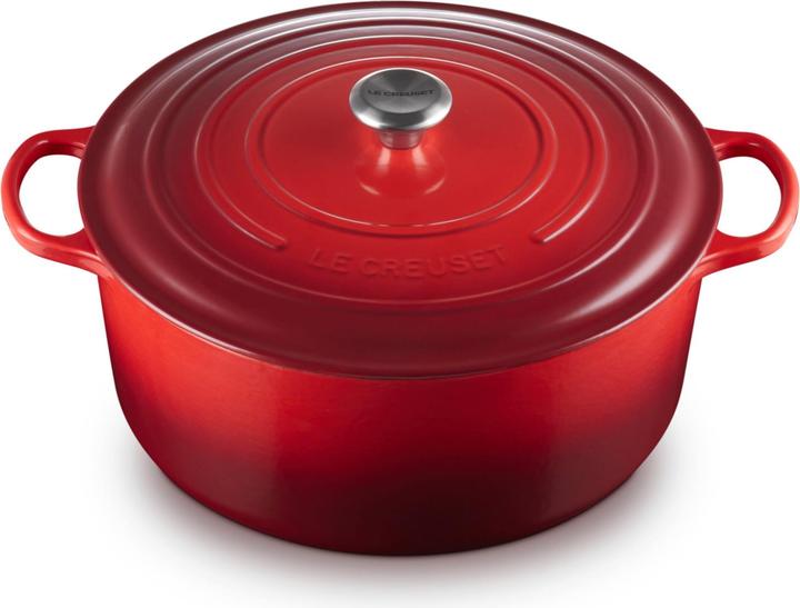 Immagine prodotto Le Creuset Creuset Signature Braadpan - 34 CM - Gietijzer - 12,4 litri - Kersenrood (34 cm, Pirofila + casseruola, Ghisa)