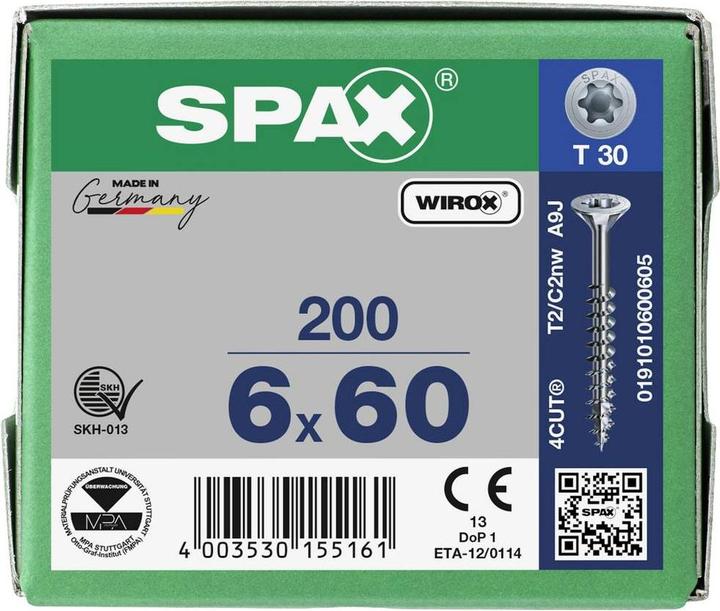 Actual product image Spax Chipboard screws (200 Screws per piece)