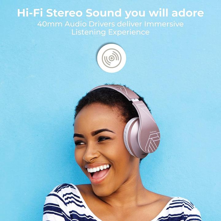 Actual product image PowerLocus Wireless Headphones P2 (rose gold) (20 h, Wireless)