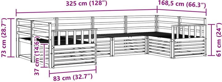 Produktbild vidaXL Outdoor-Sofa
