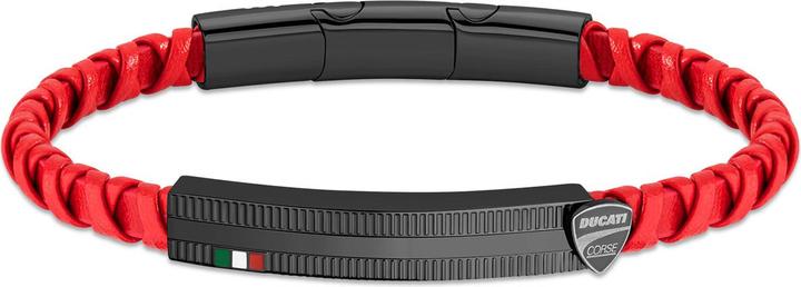 Immagine prodotto Ducati Bracciale Incrocio (22 cm, Acciaio inossidabile, Cuoio)