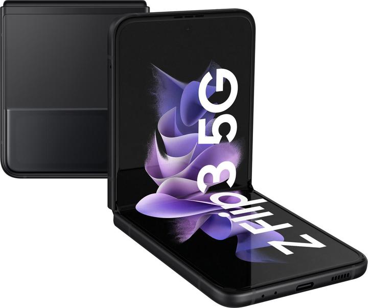 Produktbild Samsung Galaxy Z Flip3 5G EU (128 GB, Phantom Black, 6.70", SIM + eSIM, 5G)