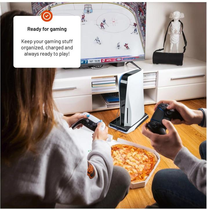 Actual product image Fixed Multifunctional Station for PS5, black and white (PS5)