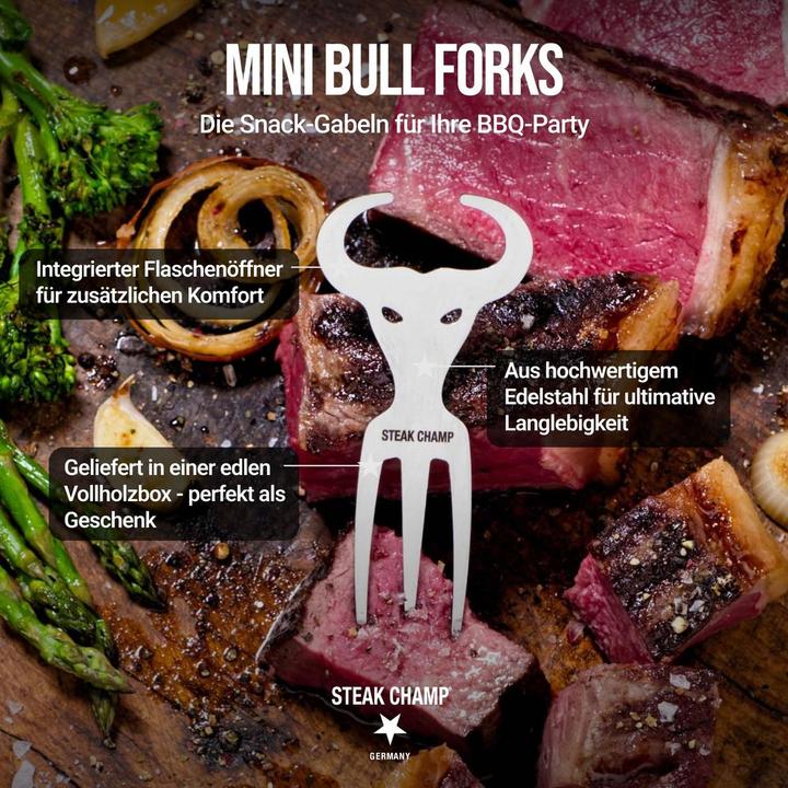 Produktbild Steakchamp Mini Bull-Fork 10er-Set