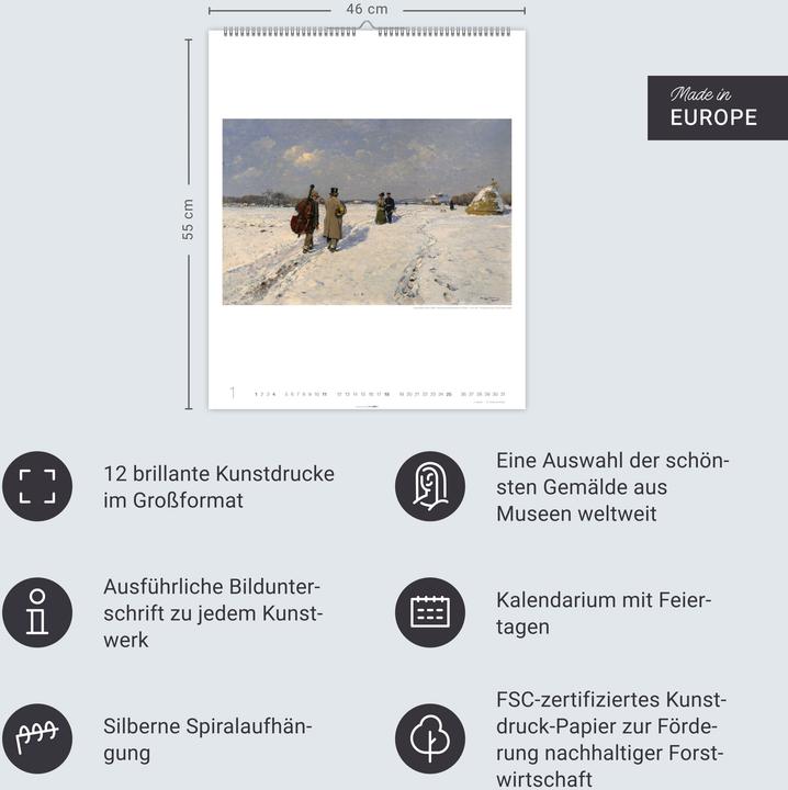 Produktbild Allegro - Musik in der Kunst Kalender 2026 (46 x 55 cm)