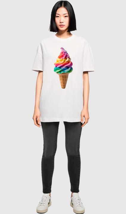 Actual product image Merchcode Ladies Pride Scoops Oversized Tee - 170401 (L)