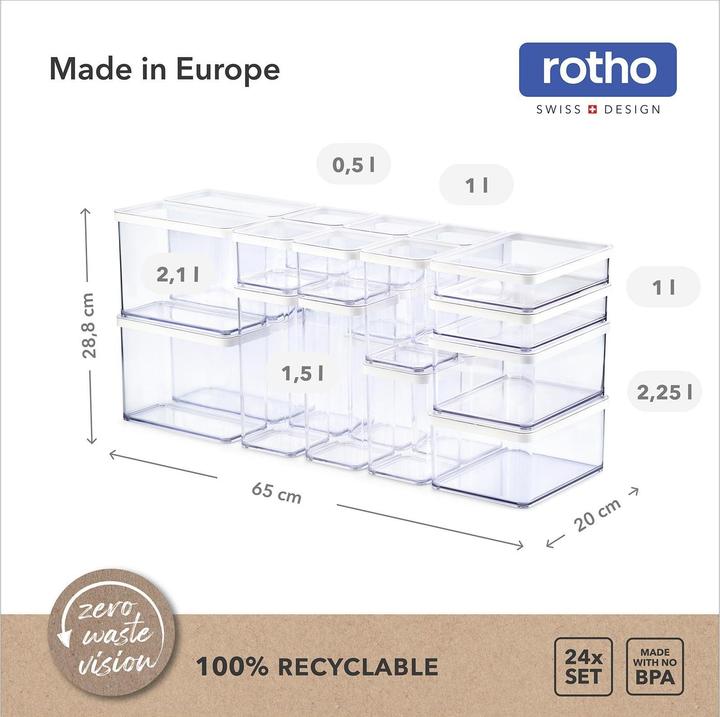 Actual product image Rotho Loft Set Premium tins (27 l)