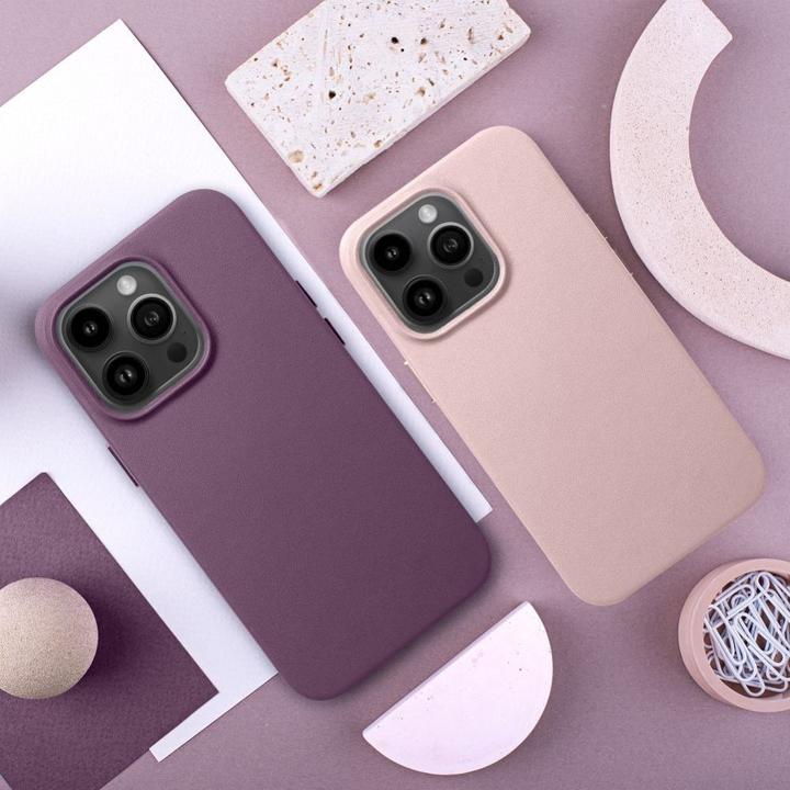 Immagine prodotto OEM Back panel cover LEATHER MAG COVER case for IPHONE 16 Pro Max sand pink (Apple iPhone 16 Pro Max)