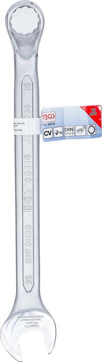 Produktbild BGS Maul-Ringschlüssel, gekröpft SW 16 mm (16 mm)