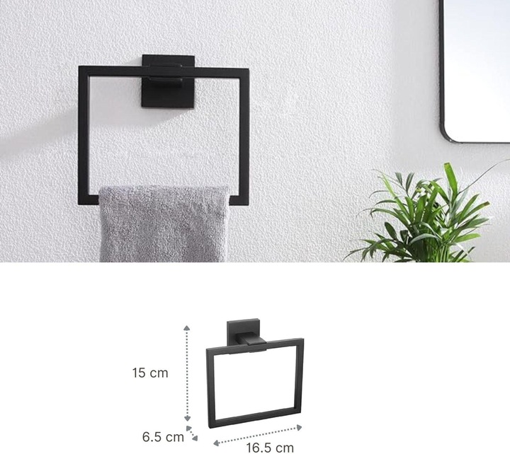 Actual product image Hermex Towel rail set 5-piece bathroom hardware Toilet roll holder