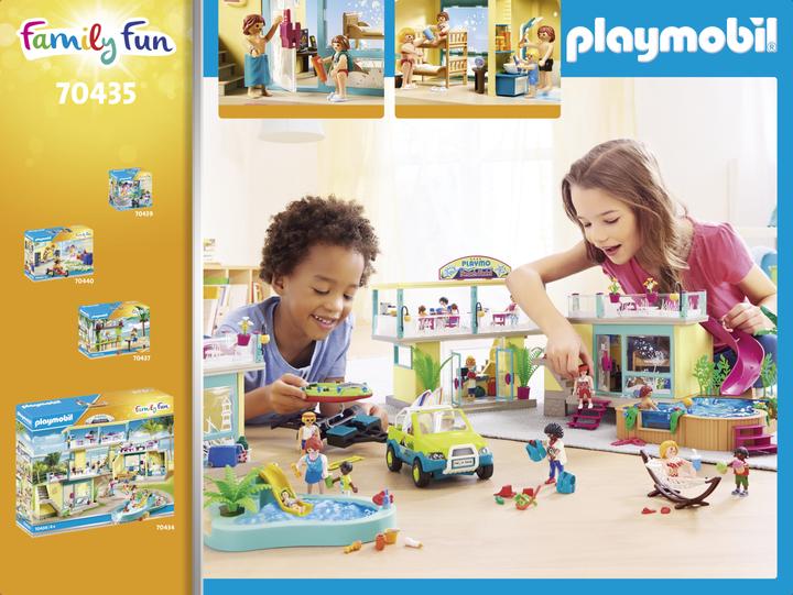 Actual product image Playmobil Bungalow with pool (70435, Playmobil Family Fun)