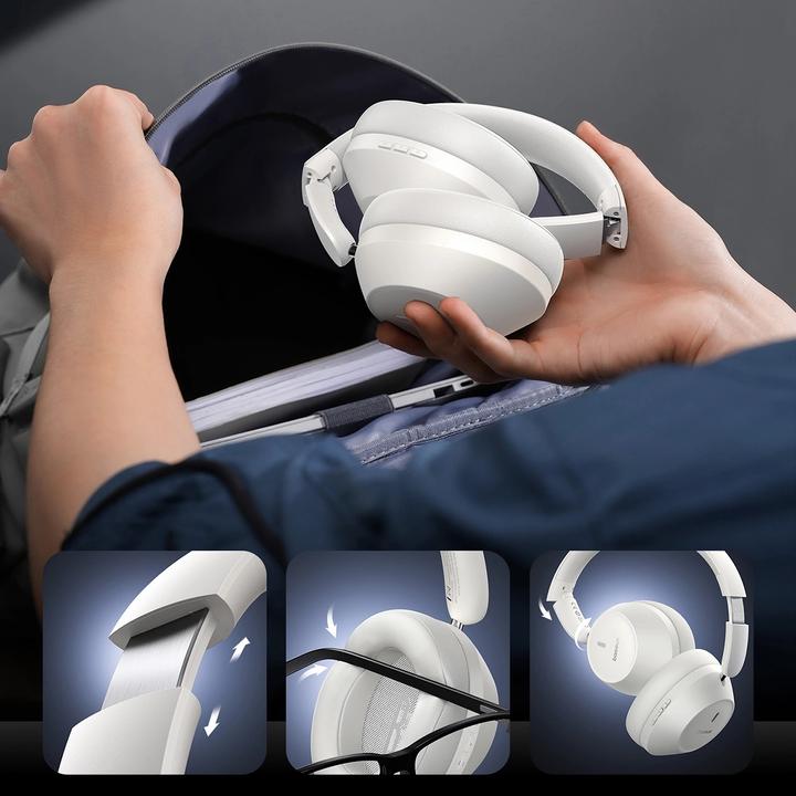 Produktbild Baseus Boss 30 Max Wireless Headphones (white) (NC, 50 h, Kabellos)