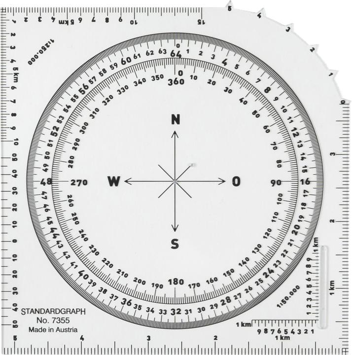 Standardgraph Cartographer Plan drawing scales 1:50.000, 1 x 250.000 (Plastic)