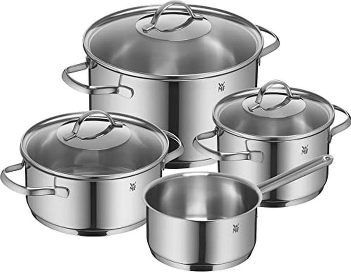 Produktbild WMF Topfset Induktion Kochtopfset 4tlg Glasdeckel Provence Plus (24 cm, Kochtopf, Edelstahl)