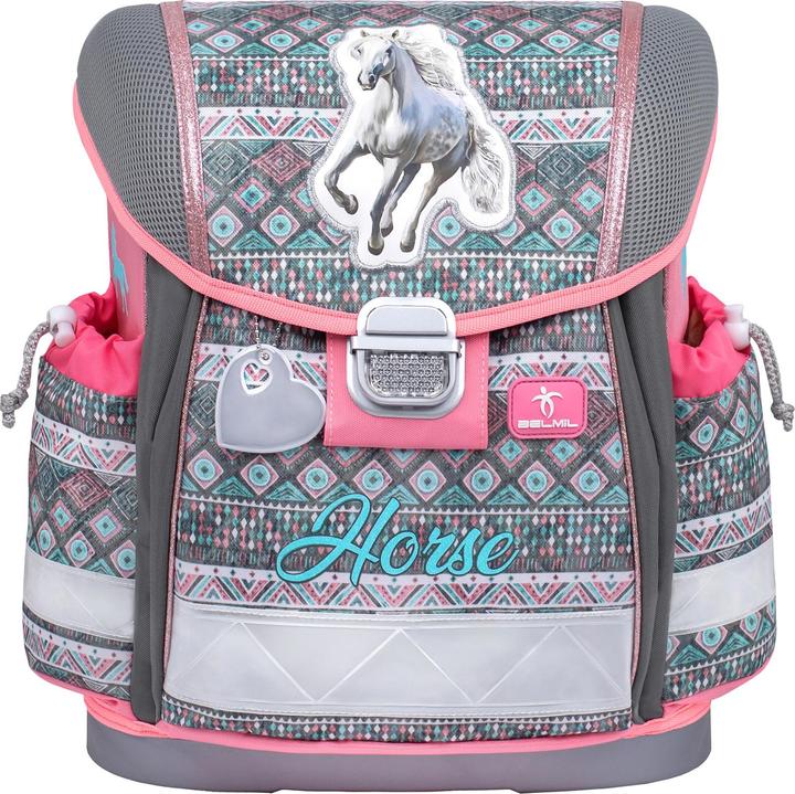 Image du produit Belmil CLASSY Sac à dos scolaire Set de 4 pièces Horse Aruba Blue (19 l)