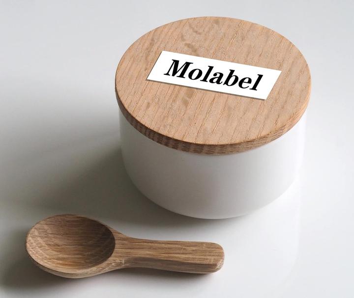Actual product image Molabel Label Tape Kompatibel für D1 45013 (5er-Pack) (Black, White)