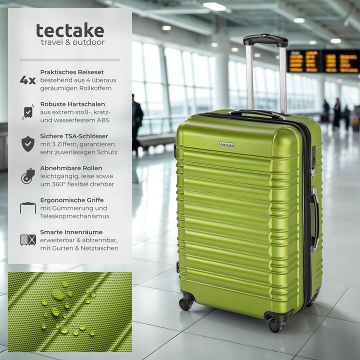 Produktbild tectake Hartschalenkofferset (106 l)