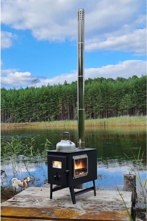 Produktbild Avetoe 3-Scheiben-Gartenofen mit Herdplatte und Zeltofen