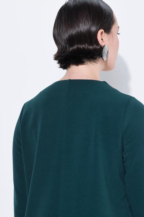 Image du produit Ulla Popken Robe en jersey avec poches, décolleté en V et manches 3/4 (62)