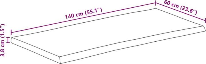 Produktbild vidaXL Tischplatte (140 x 60 cm)